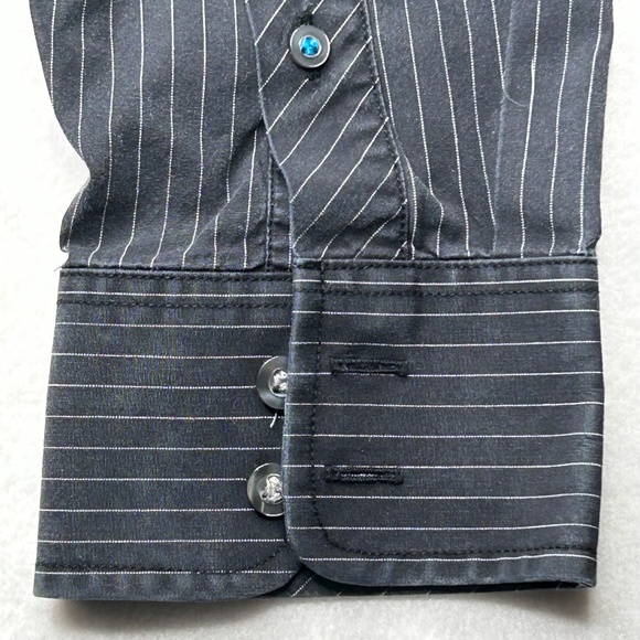 American Eagle Outfitters Longsleeve Mens Shirt Button Up Large Gray - Picture 8 of 14